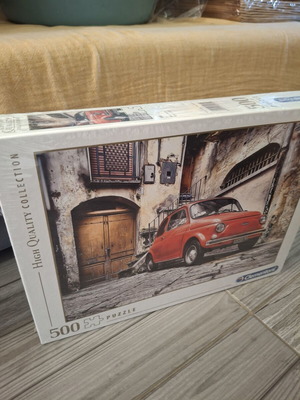 Clementoni Puzzle 500 Pieces New Red Fiat 500