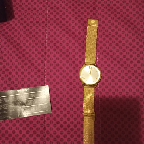 Gregio women's watch like new, waterproof, gold color