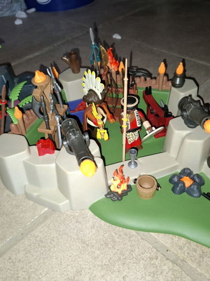 Playmobil σετ οχυρό των πολεμιστών με κανόνια και φιγούρες