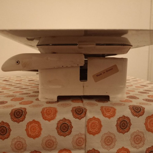 Vintage baby scale used, Greek made