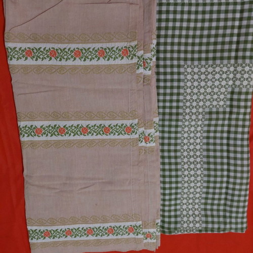 Woven tablecloths used, pack of 2 square 1.20x1.20cm