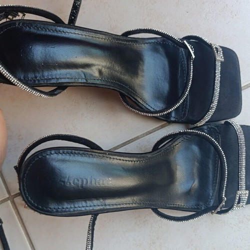 Two pairs of sandals like new, size 37, black