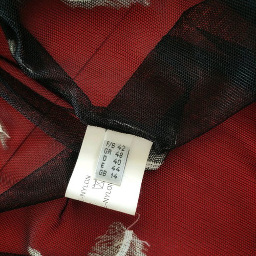 Sheer black vintage top with embroidery, like new