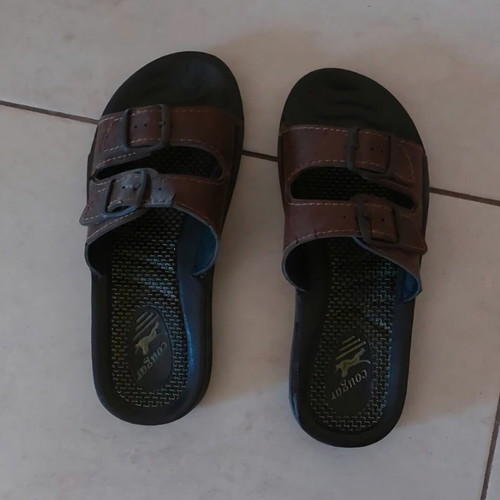 Bella men's slippers used, size 39, brown, narrow fit
