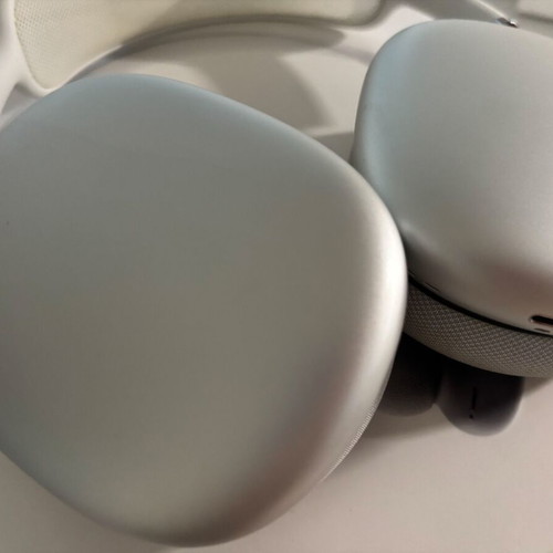 Apple AirPods Max headphones with Smart Case, silver and white