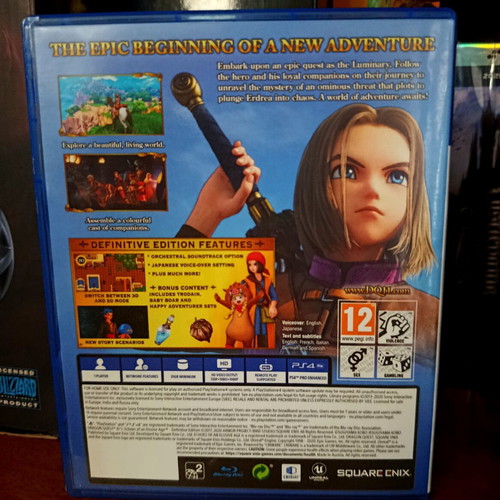 Dragon Quest XI Definitive Edition PS4 game like new, English version