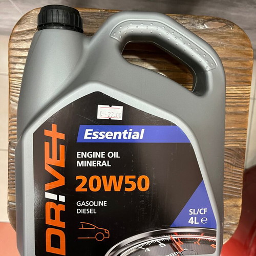 Drive 20W50 4L Mineral Engine Oil new, sealed