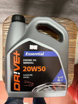 Drive 20W50 4L Mineral Engine Oil new, sealed