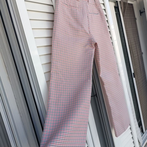 Summer checked pants Pull & Bear small, like new, bootcut straight fit