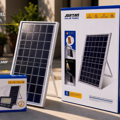 JORTAN 200W Solar Flood Light with Solar Panel new