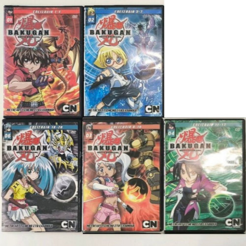 Bakugan DVD dubbed used, pack of 5 discs
