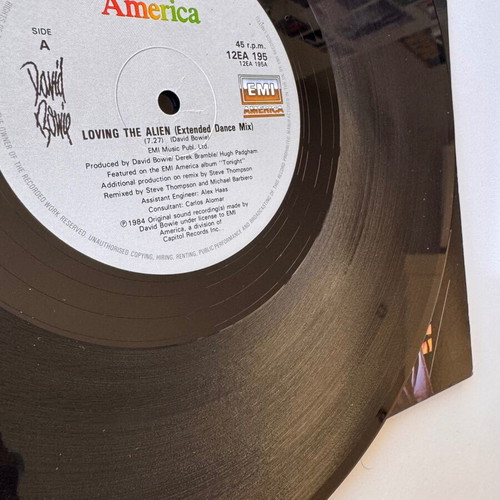 David Bowie Loving The Alien 12" Maxi Single pop, near mint