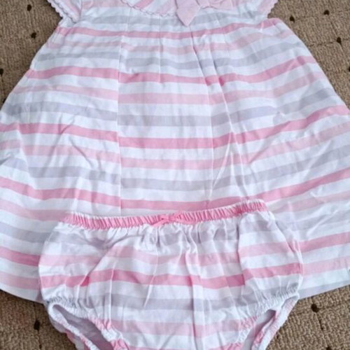Mayoral dress with bloomers, 9-12 months, pink