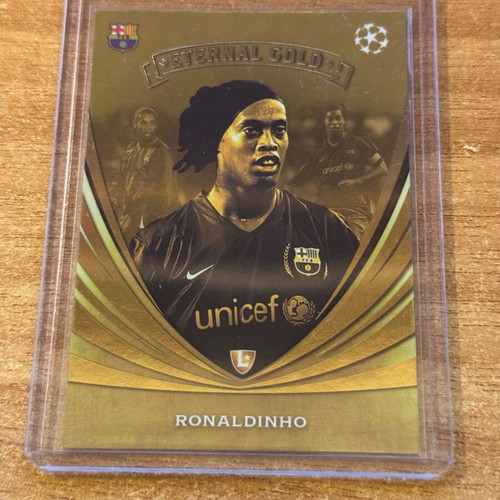 2024-25 Topps Total Football Eternal Gold Ronaldinho card like new