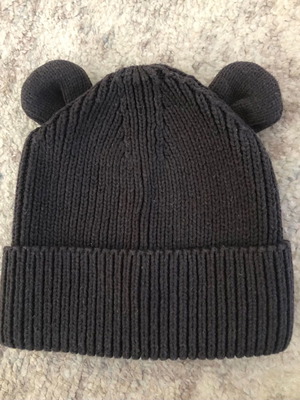 Baby hat used, cotton, gray, up to 6 months