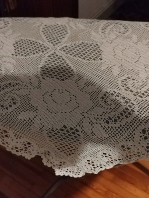 Handmade crochet tablecloth new