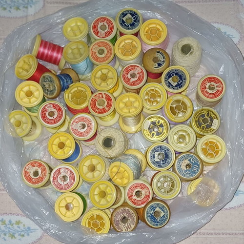 Threads used, pack of 70, various and embroidery