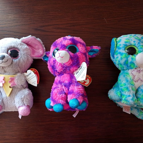 Ty Beanie Boos collection, 25 pieces with tags, plus 3 small hangers and fur ball