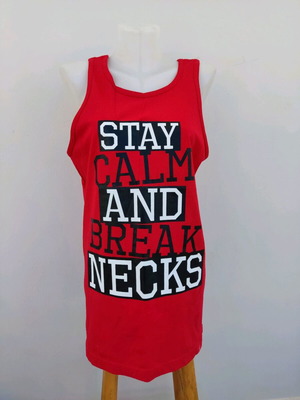Men's sleeveless red t-shirt size M like new