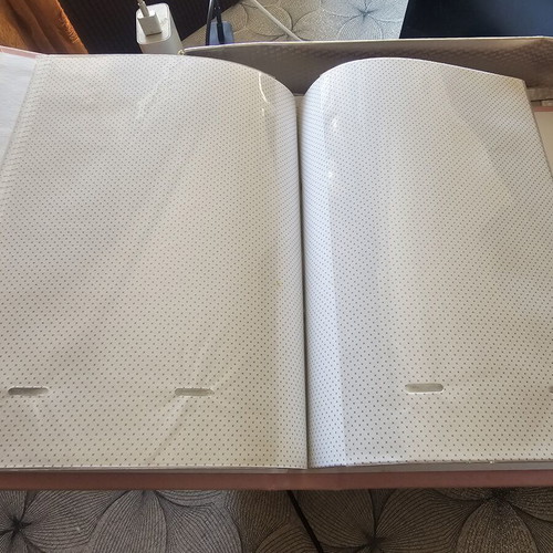 Silver photo album for baptism with Bugs Bunny, like new