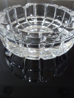 Crystal ashtray, 12.5 cm