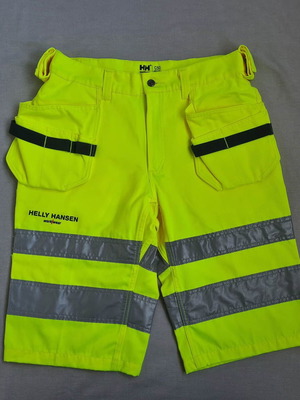 Helly Hansen Workwear men's work shorts new, size 50 L W34, reflective, cargo