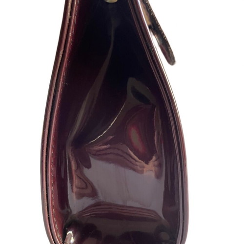 Dark Bordeaux glossy bag like new