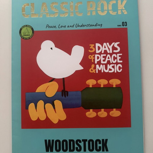 Classic Rock book like new, tribute to Woodstock
