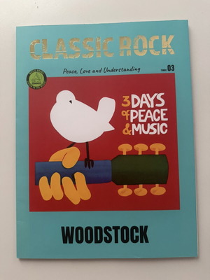 Classic Rock book like new, tribute to Woodstock