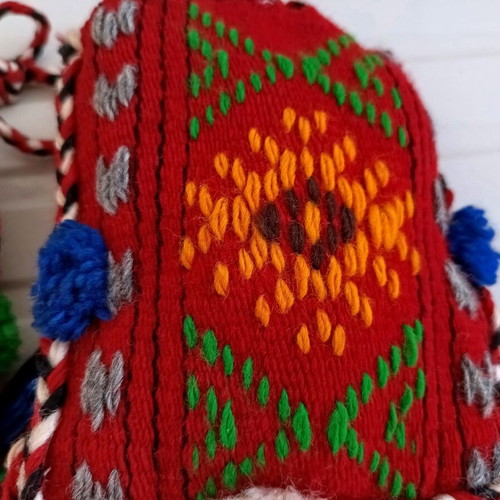 Pair of handmade woolen Cretan vourgies like new
