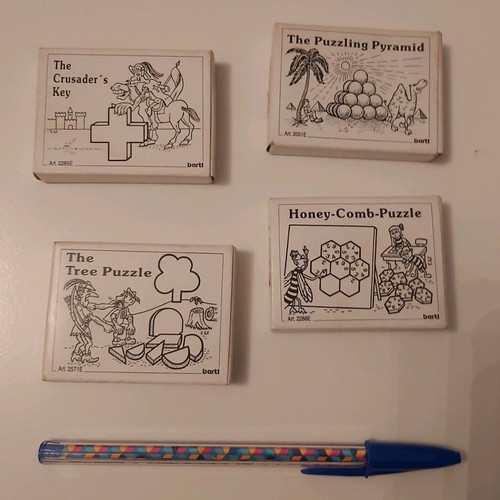 Wooden puzzles new, pack of 4 board games
