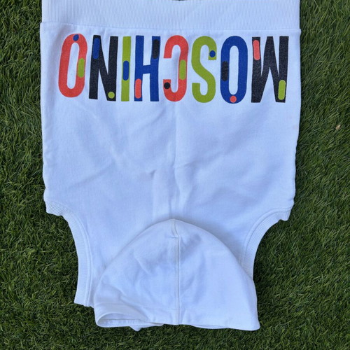 Moschino Sports Sleeveless Sweatshirt For Boy White