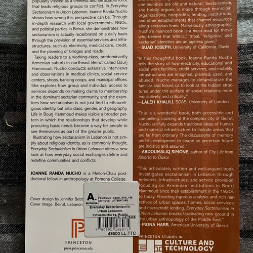 Everyday Sectarianism in Urban Lebanon new book in English