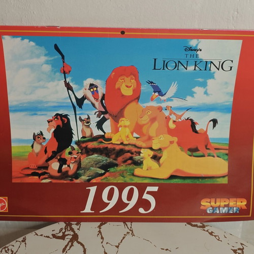 Disney's The Lion King 1995 calendar, vintage