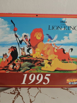 Disney's The Lion King 1995 calendar, vintage