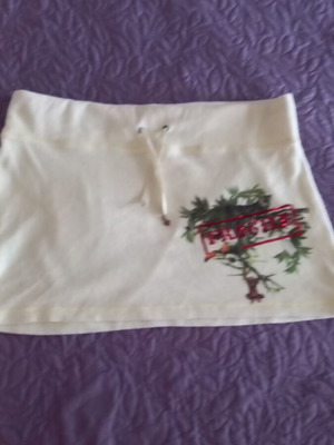 Mini skirt SugarFree like new, velvet pastel yellow