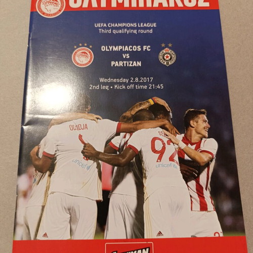 Olympiacos European programs like new, pack of 11