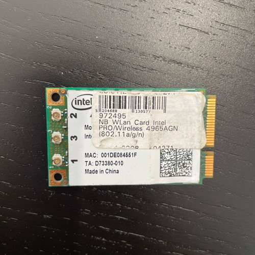 NB Wlan Card Intel PRO Wireless 4965AGN like new