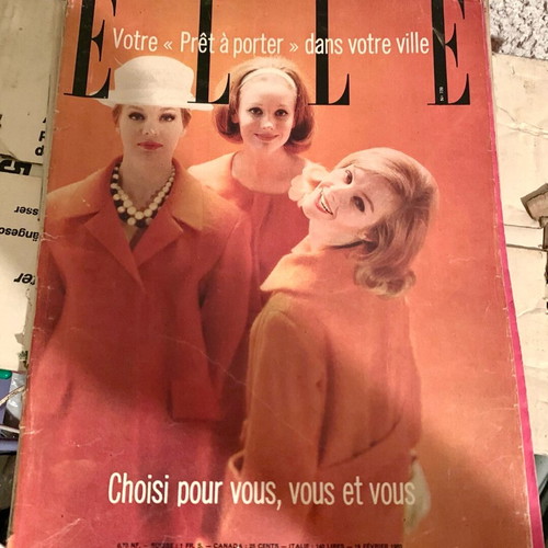 Elle magazine vintage 1960 used