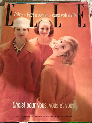 Elle magazine vintage 1960 used
