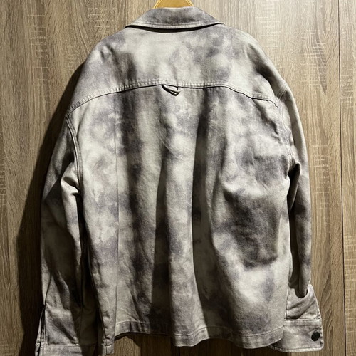 Zara denim jacket like new, gray and purple, XL