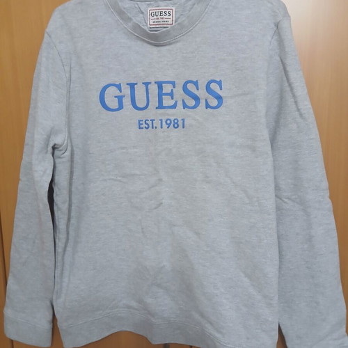 Guess men's grey sweatshirt, size L