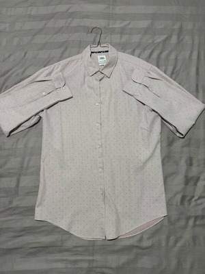 Zara Man light pink shirt XL like new slim fit