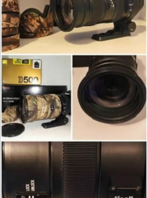 Sigma 50-500mm f/4.5-6.3 APO DG OS HSM lens for Nikon like new
