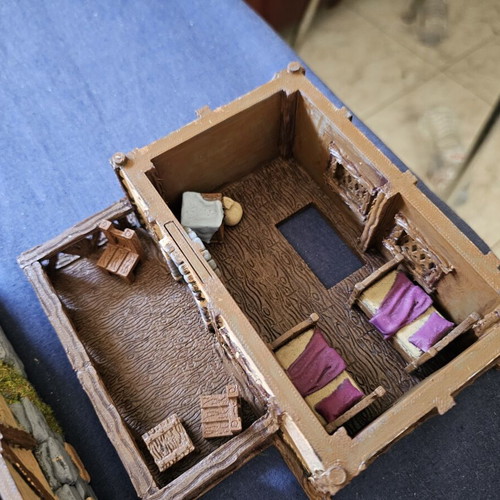DND inn set, hand-painted and stylized