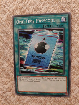 Yu-Gi-Oh One-Time Password Like New