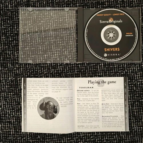 Shivers PC Game 1995 σαν καινούργιο, adventure