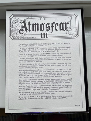 Настолна игра Atmosfear 3 1993 като нова, винтидж продължение