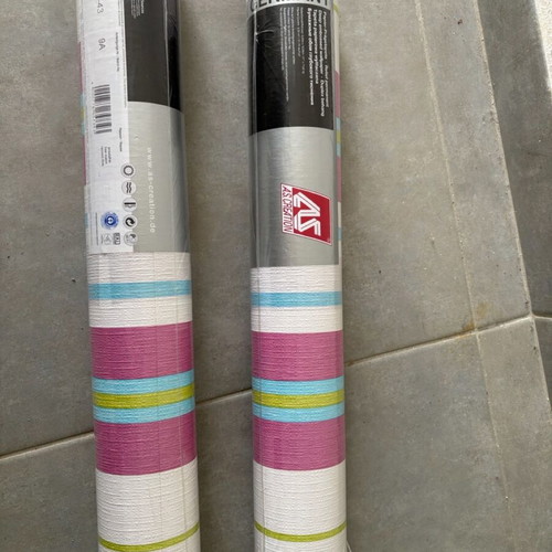 Striped wallpaper made in Germany a.s. creation new roll 0.53m x 10.05m
