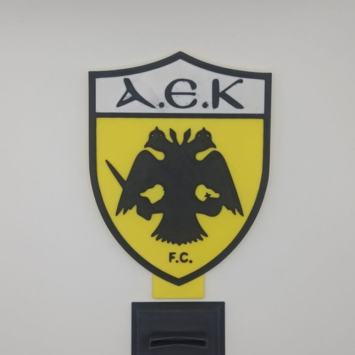 AEK Team Emblem 3D Print with Embossed Design made to order